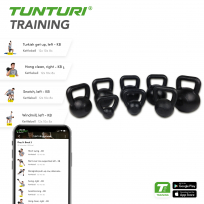 Гиря черная TUNTURI 12 кг